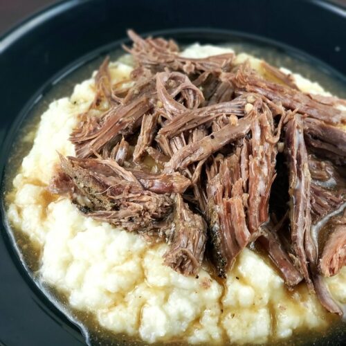 Beef Roast with Mashed Cauliflower