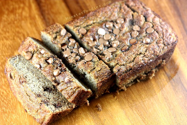 Coconut Flour Chocolate Chip Banana Bread