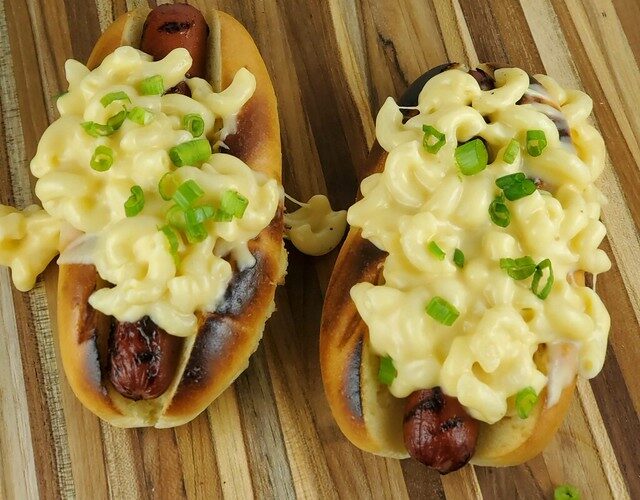 Mac and Cheese Hot Dogs