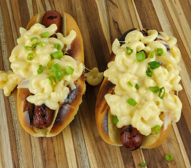Mac and  Cheese Hot Dogs