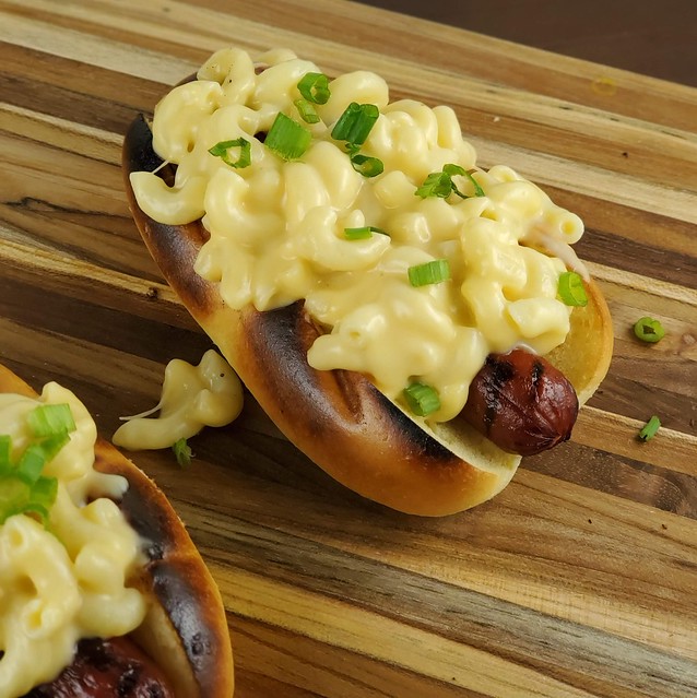 Mac and  Cheese Hot Dogs