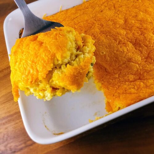 Cheesy Cornbread Casserole