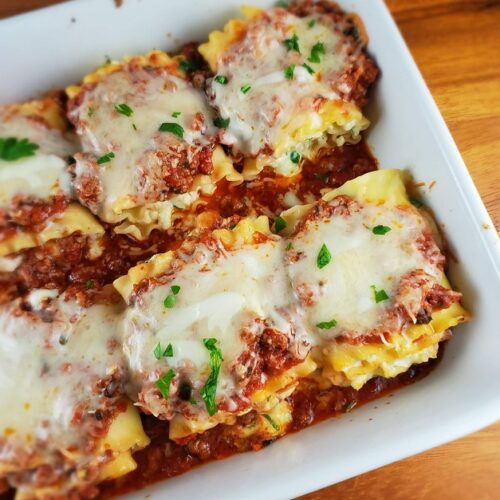 Meat Lasagna Roll Ups