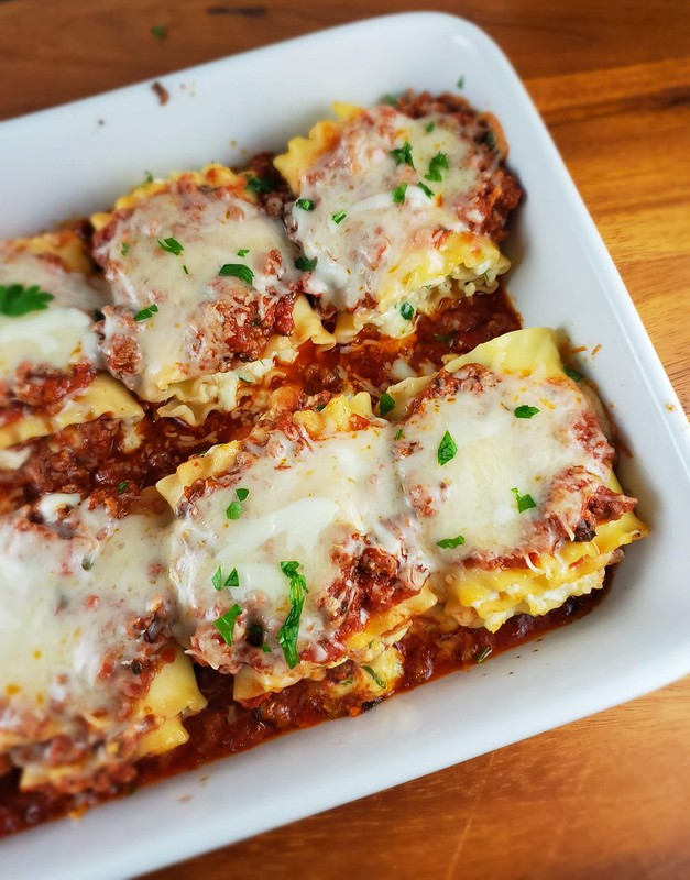 Meat Lasagna Roll Ups