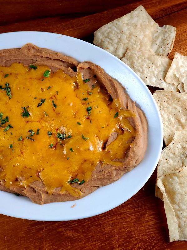 Easy Refried Bean Dip - Monster Foodies