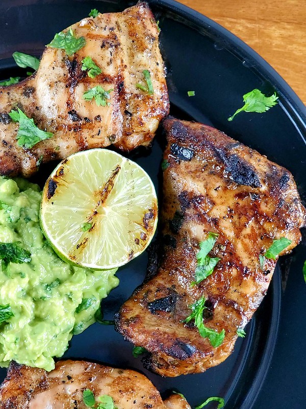 Grilled Cilantro Lime Chicken Thighs