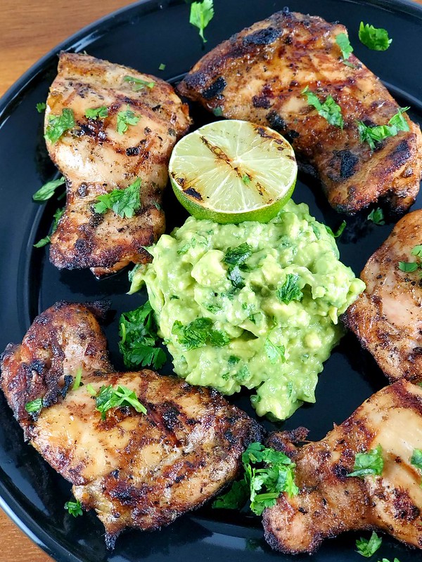 Grilled Cilantro Lime Chicken Thighs