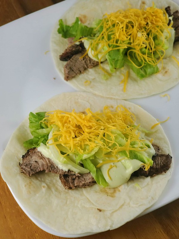 Grilled steak outlet soft taco