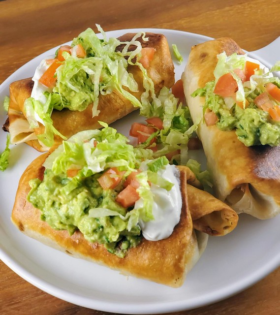 Homemade Chicken Chimichangas