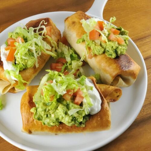 Homemade Chicken Chimichangas