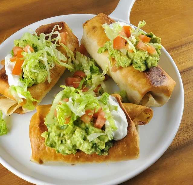 Homemade Chicken Chimichangas