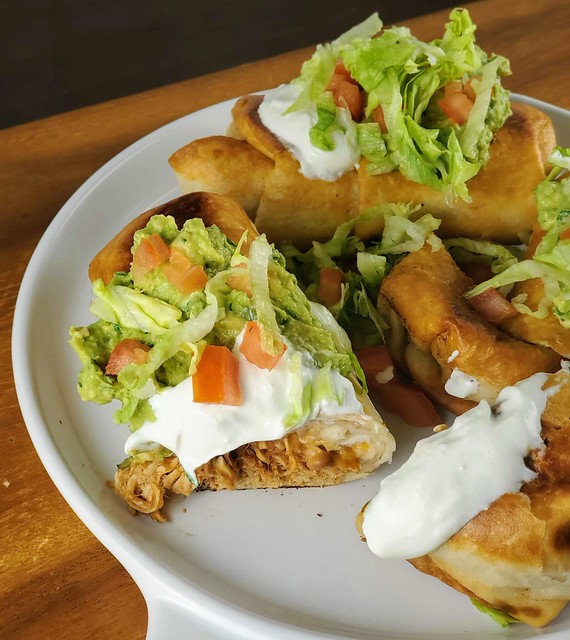 Homemade Chicken Chimichangas