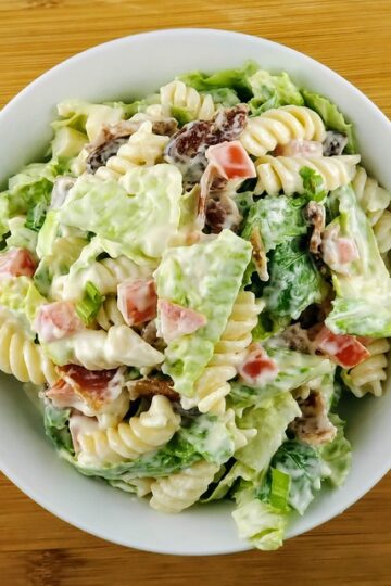 BLT Pasta Salad with Mayo