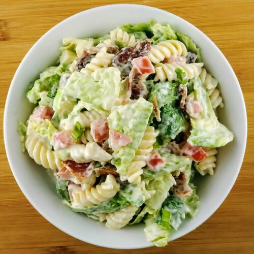 BLT Pasta Salad with Mayo