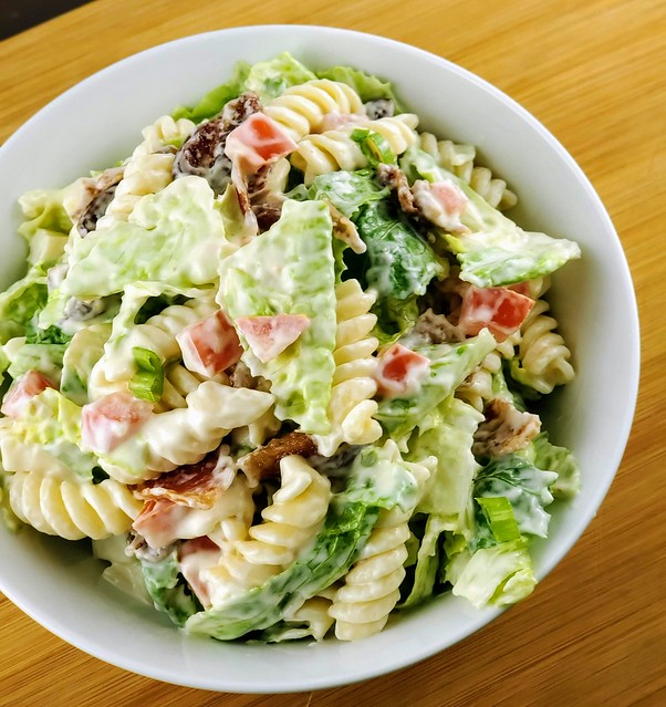 BLT Pasta Salad with Mayo