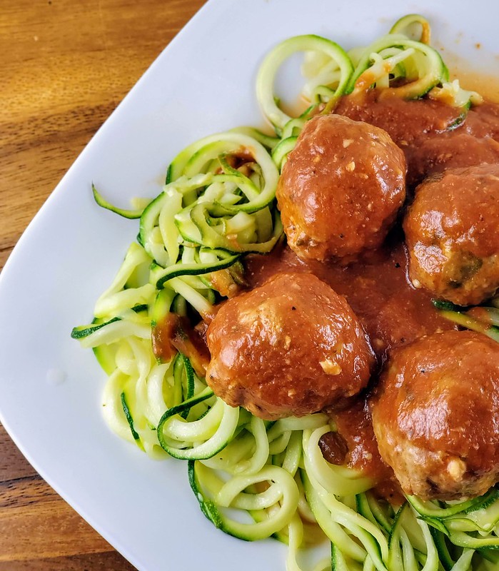 Turkey Meatballs with Zoodles