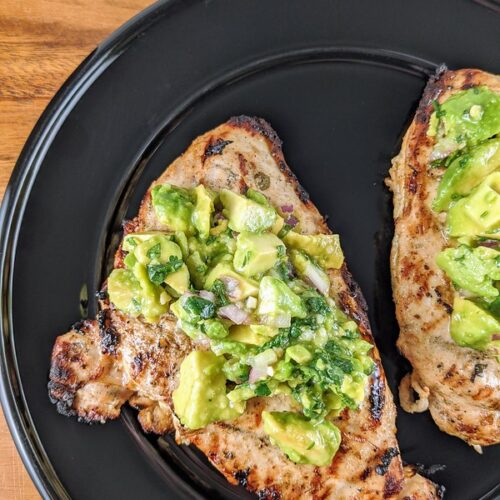Grilled Chicken and Avocado Salsa