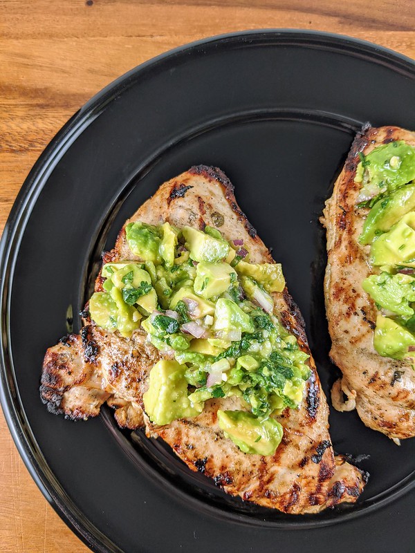 Grilled Chicken and Avocado Salsa