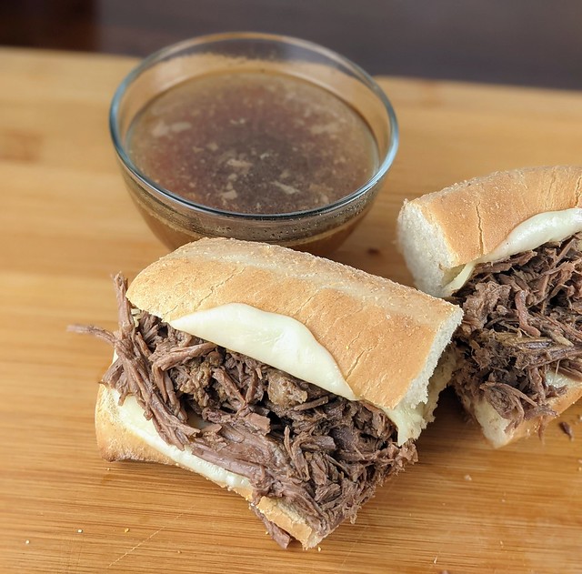 Crockpot French Dip Sandwiches