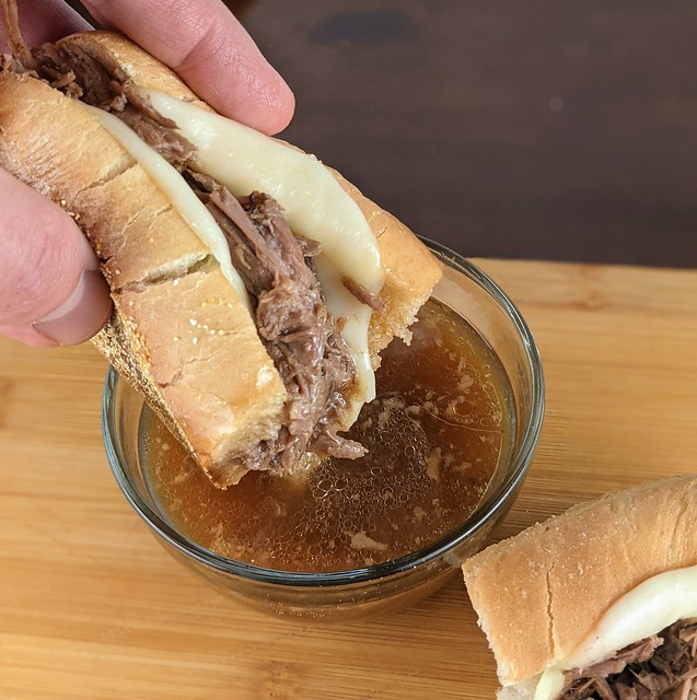 Crockpot French Dip Sandwiches